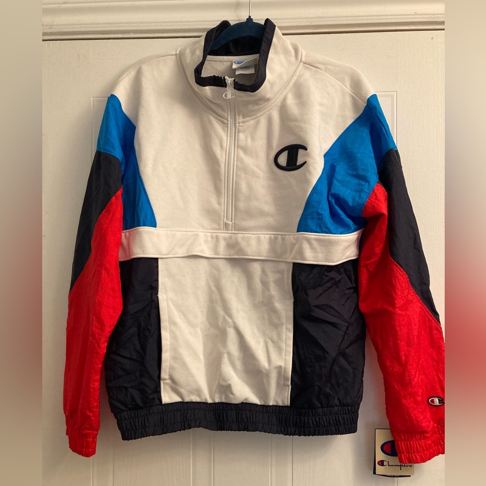 Champion mixed media sweatshirt
